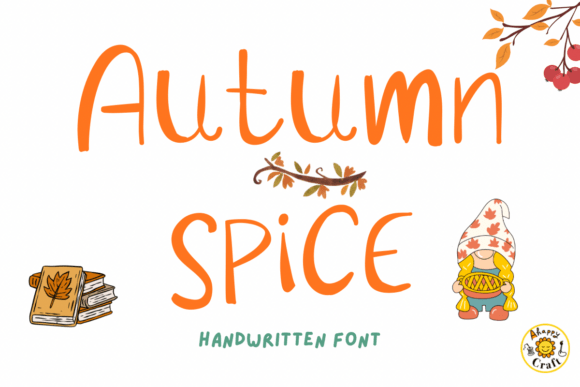 Autumn Spice: A Charming Handwritten Font for Playful Editorial Design