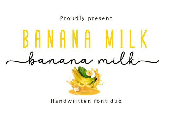 Banana Milk Duo: A Versatile Script Font for Modern Web Design