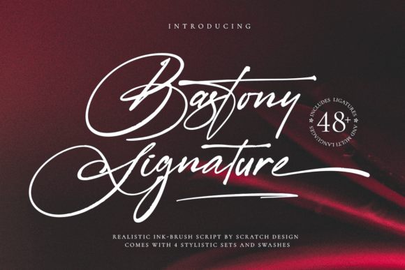 Bastony Signature: The Ink-Brush Script Font for Luxurious Craft and Product Design