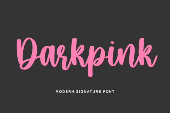 Darkpink: A Modern Calligraphy Font for Crafters and Makers