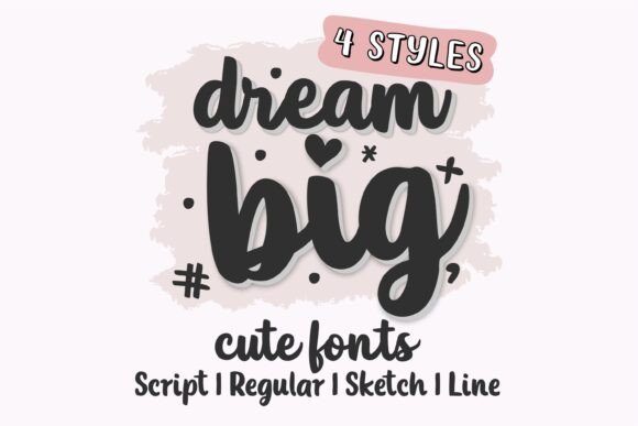 Dream Big Bundle: A Playful Script Font for Modern Web Design