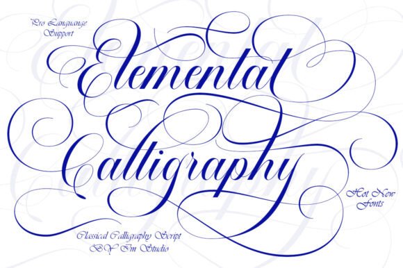 Elemental Calligraphy: A Refined Script Font for Modern Brand Campaigns