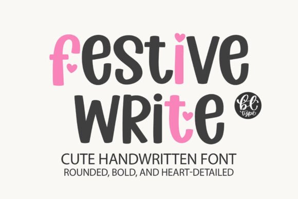 Festive Write: A Handwritten Font That Adds Personality to Digital Design
