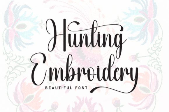 Hunting Embroidery: A Designer’s Go-To Script Font for Modern Branding