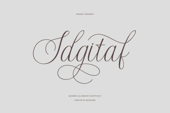 Idgitaf: A Modern Script Font That Elevates Campaign Typography