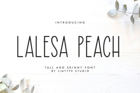 Lalesa Peach: The Whimsical Font That Elevates Campaign Visuals