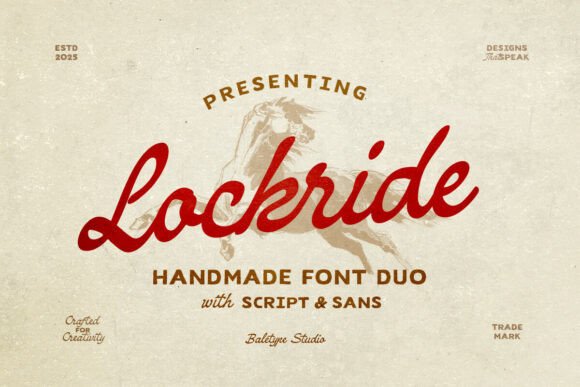 Lockride: A Vintage Font Duo That Brings Old-School Charm to Modern Branding