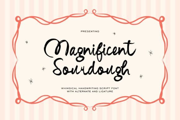 Magnificent Sourdough: A Rustic Script Font That Elevates Web Typography