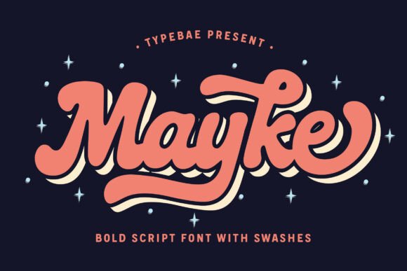 Mayke Regular: A Playful Script Font for Bold Brand Identities