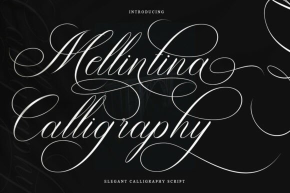Melintina Calligraphy: A Luxurious Script Font for Crafters and Sellers