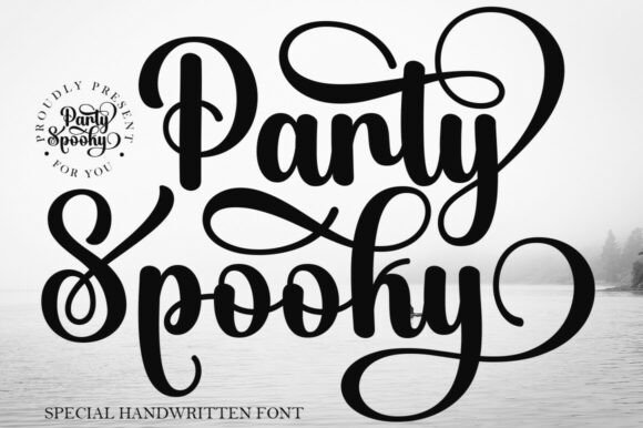 Party Spooky: A Feminine Script Font for Crafters and Product Designers