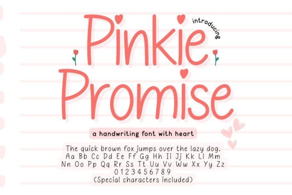 Pinkie Promise: A Whimsical Script Font for Digital Brands