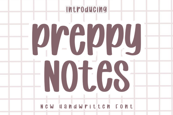 Preppy Notes: A Minimal Script Font for Crafters and Product Makers