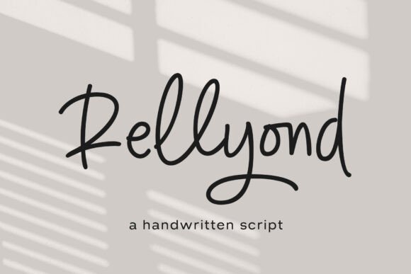 Rellyond: A Modern Handwritten Script Font for Editorial Design and Digital Publishing
