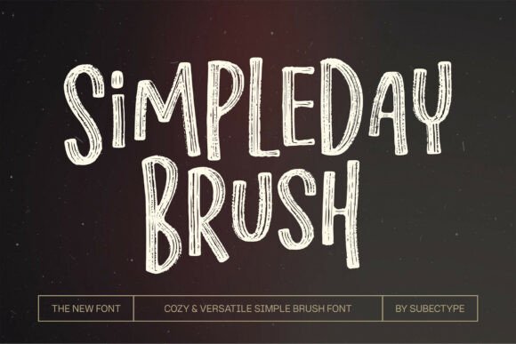 Simpleday Brush: A Playful Script Font That Elevates Small Business Branding