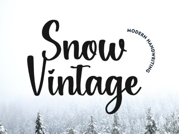 Snowvintage: A Nostalgic Script Font for Modern Marketing Design