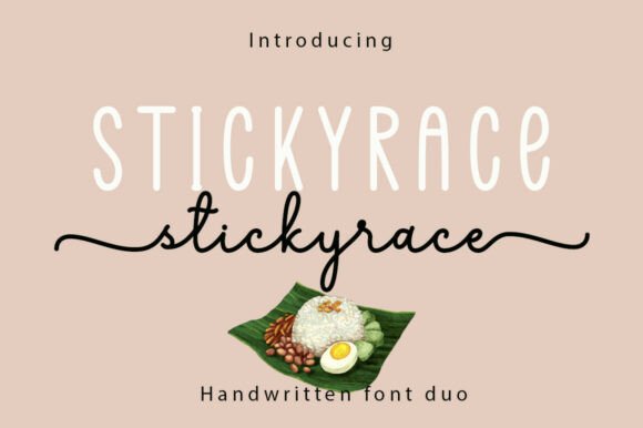 Stickyrace Duo: A Font That Elevates Campaign Visuals with Style and Clarity