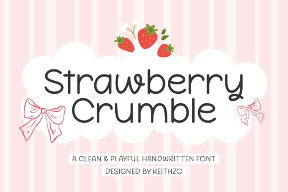 Strawberry Crumble: A Playful Script Font for Editorial Design and Digital Publishing