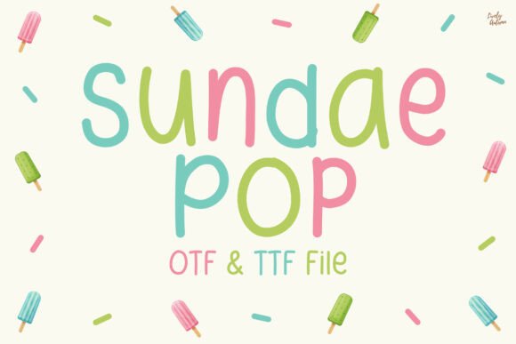 Sundae Pop: A Playful Handwritten Font for Editorial Design