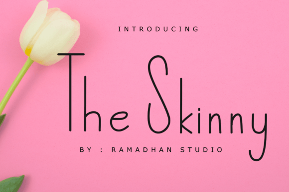 The Skinny: A Minimalist Handwritten Font for Modern Editorial Design