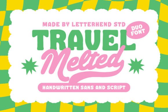 Travel Melted: A Playful Font for Handmade Labels, Invitations, and Seasonal Crafts